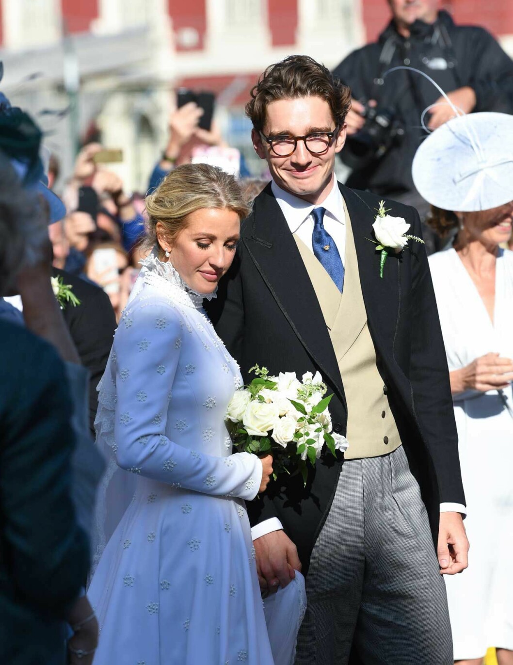 Ellie Goulding med maken Caspar. Ellie Goulding på sitt bröllop