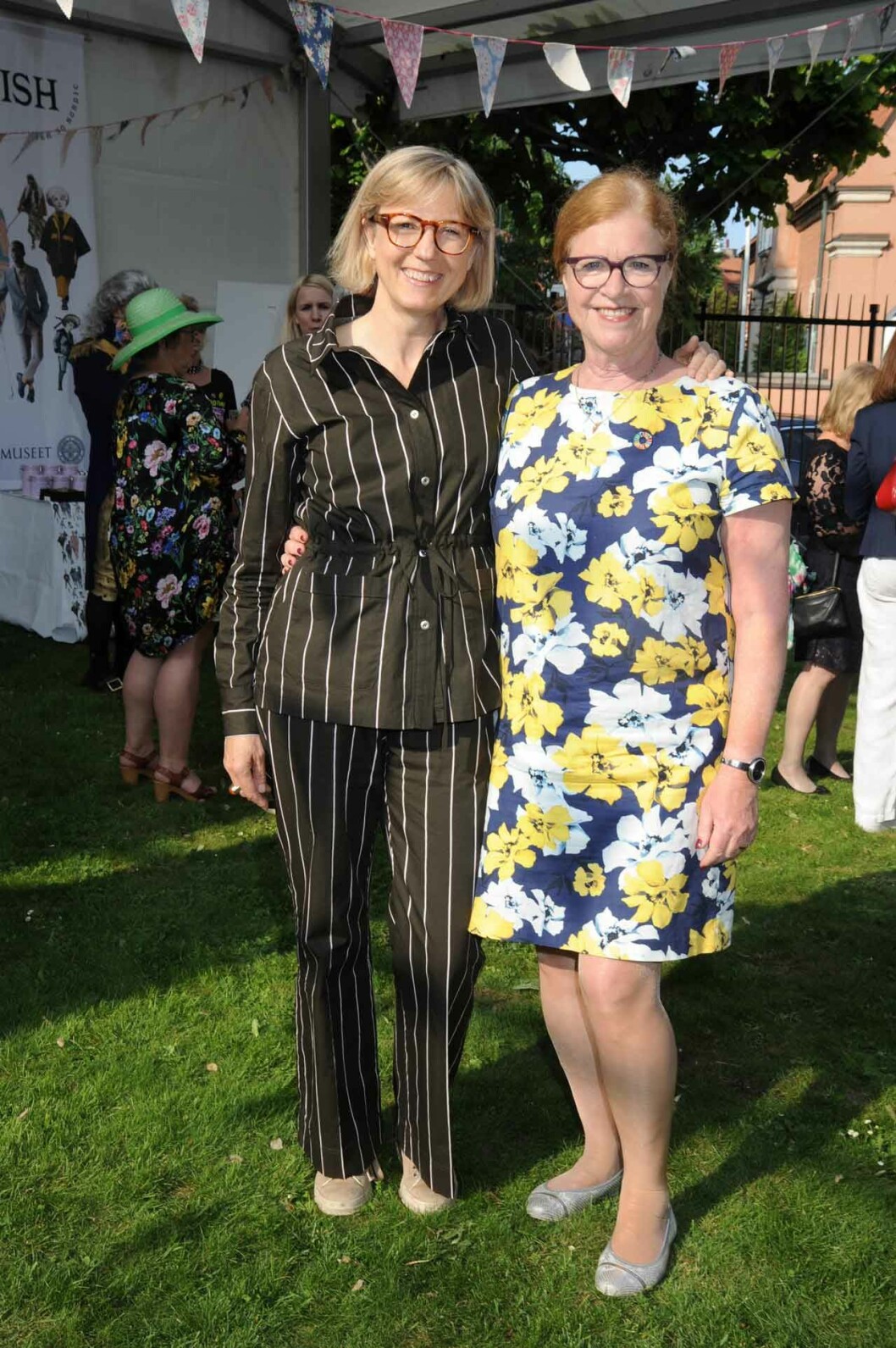 Sanne Houby-Nielsen, styresman för Stiftelsen Nordiska museet, med styrelseproffset Cecilia Schelin Seidegård.