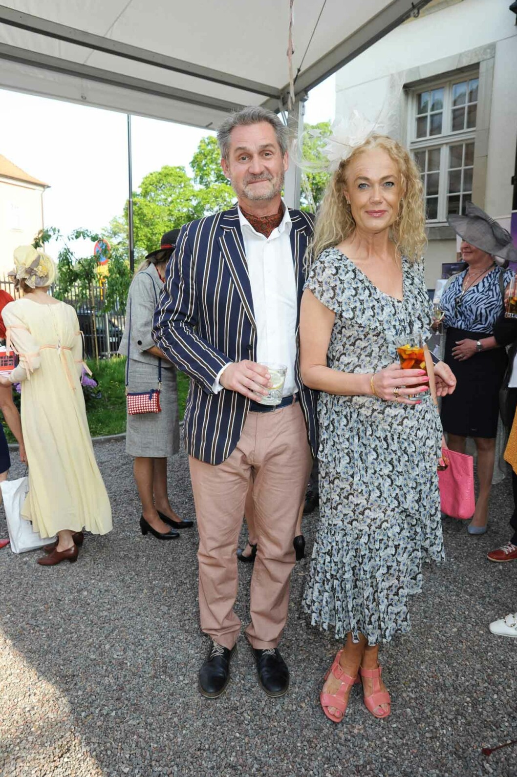 Överstelöjtnant i marinen Fredrik Palmquist med fru Kristina.