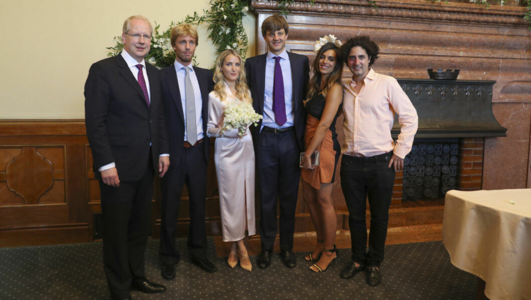 Prins Ernst August och Ekaterina Malysheva gifte sig borgergligt i går.