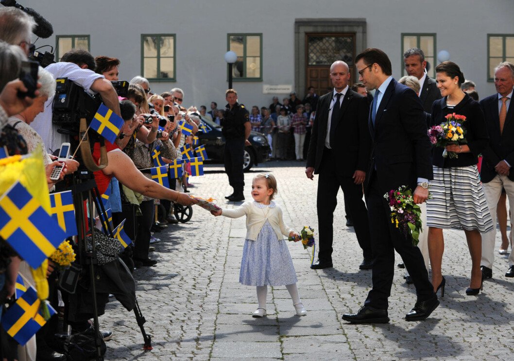 Estelles första officiella uppdrag. Prinsessan Estelles första officiella uppdrag 2014.