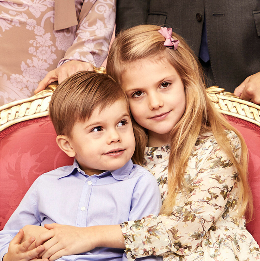 Prinsessan Estelle och prins Oscar.