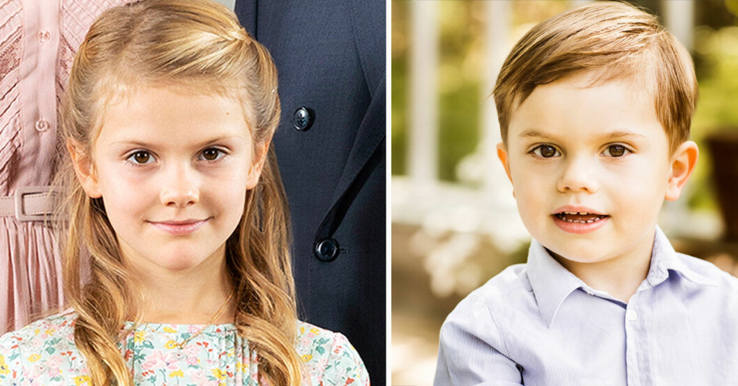 Prins Oscar och prinsessan Estelle. Prins Oscar och prinsessan Estelle