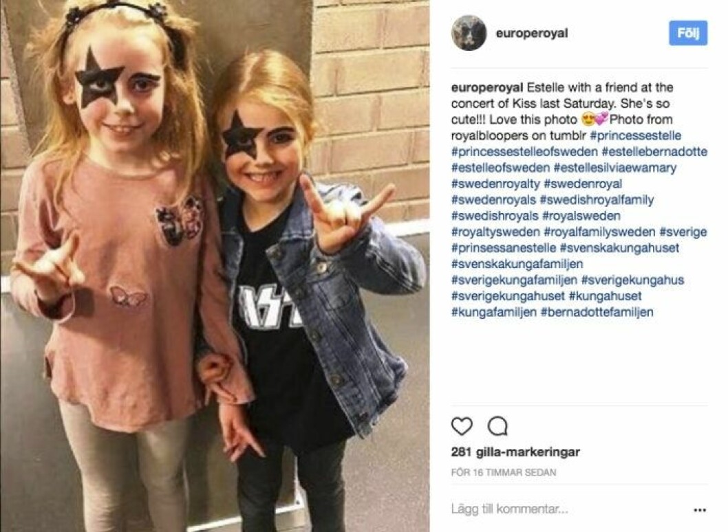 Estelle gillar hårdrock!