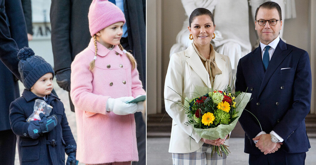 Estelle och Oscar fick inte vara med under firandet. Estelle och Oscar fick inte vara med under firandet.