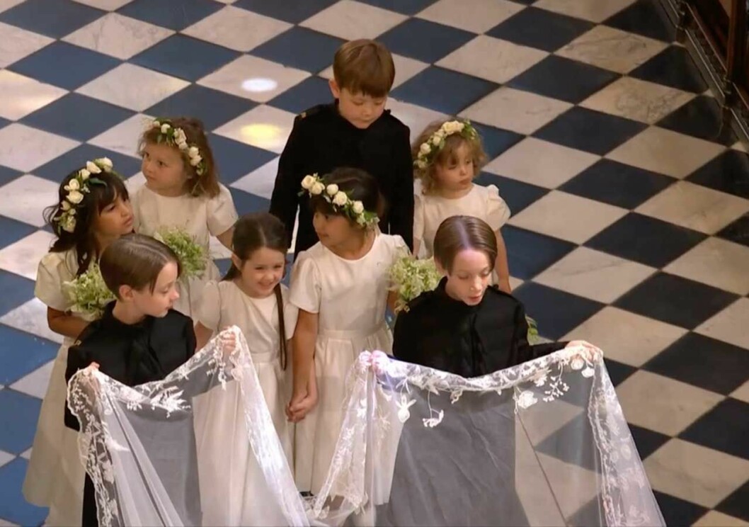 Nästan hela näbbet från prins Harrys bröllop – men prins George och prinsessan Charlotte slussades undan och kom inte med på bilden. Nästan hela näbbet från prins Harrys bröllop. Prins George och prinsessan Charlotte slussades undan och kom inte med på bilden.