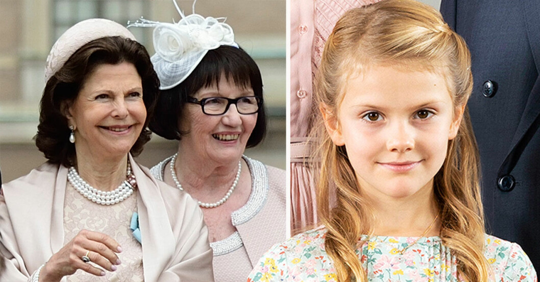 Kanske får prinsessan Estelle fira mamma och pappa tillsammans med både mormor och farmor? Drottning Silvia Ewa Westling prinsessan Estelle