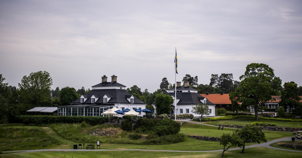 Kronprinsessparets hus på Värmdö ligger intill Fågelbro Golf & Country Club.