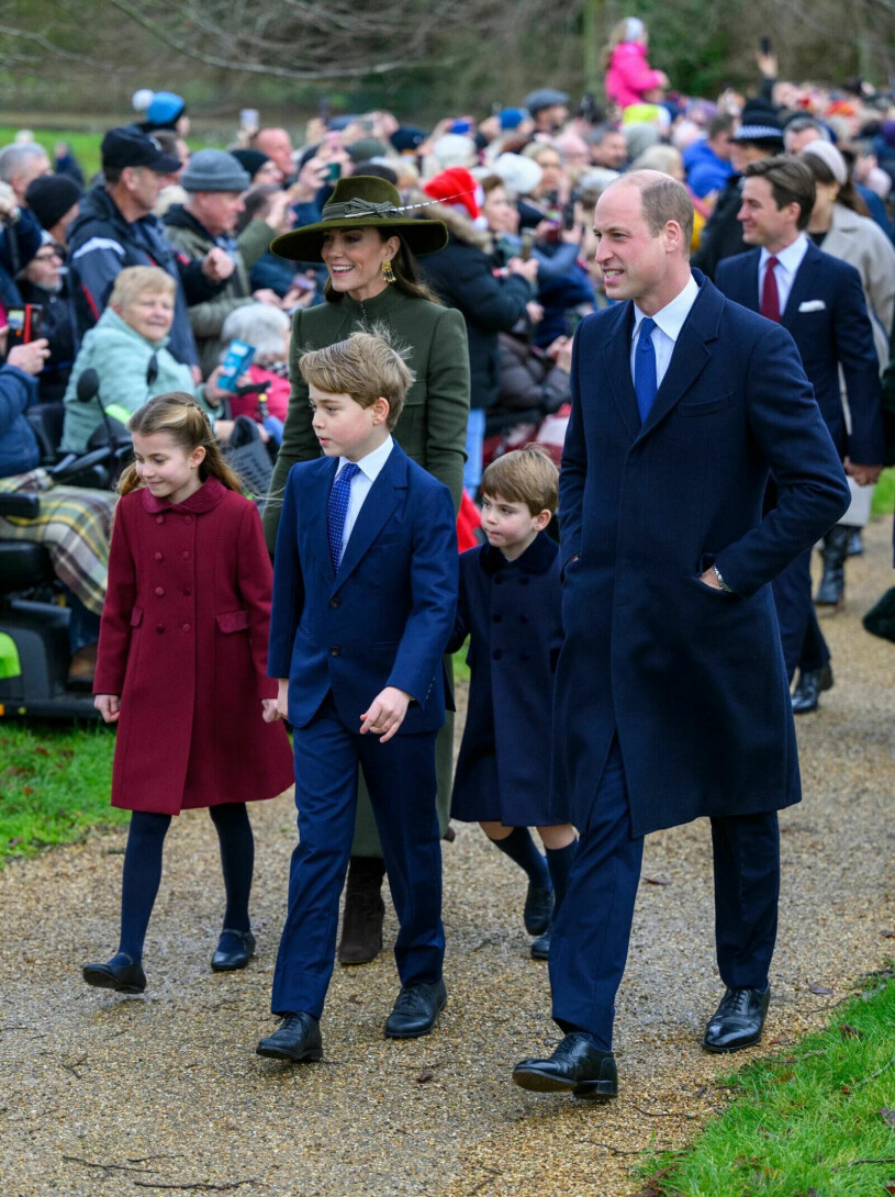 Prinsessan Kate, prins William, prinsessan Charlotte, prins George och prins Louis