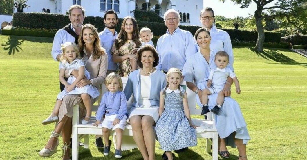 Det senaste officiella familjefotografiet, 2017. Kungafamiljen 2017