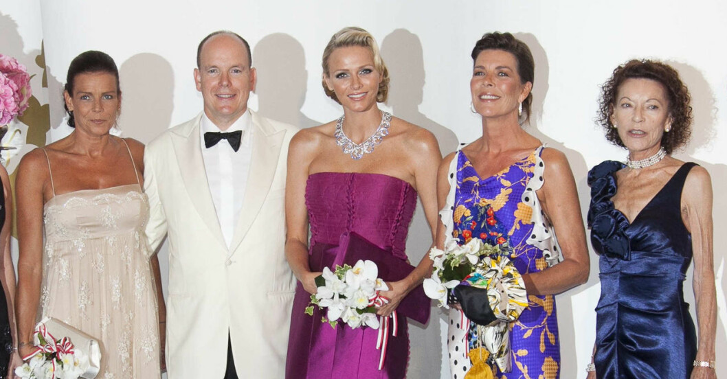 Furstefamiljen med Elisabeth-Anne de Massy längst till höger.