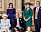Prinsessan Beatrice med mamma Fergie, pappa prins Andrew, farmor drottning Elizabeth och farfar prins Philip.