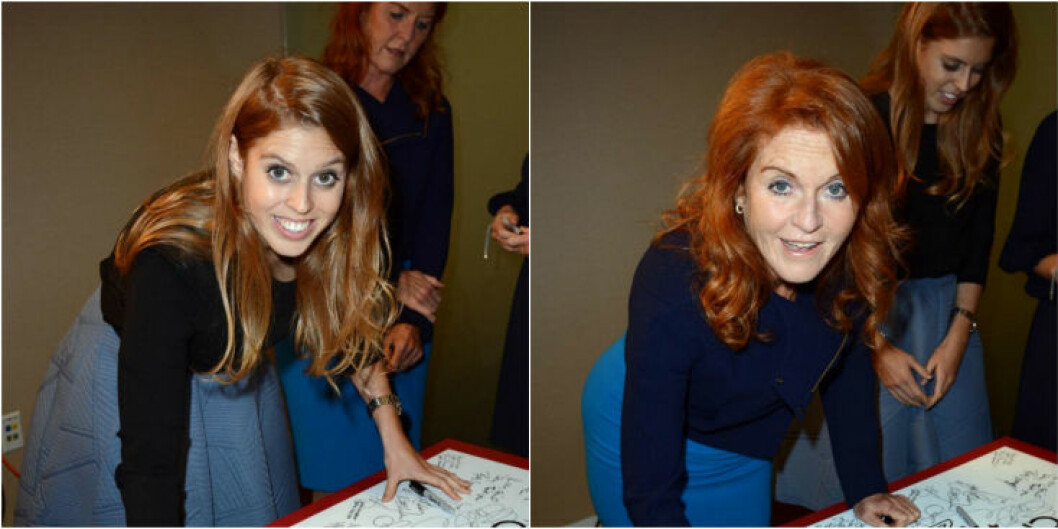 Medan storasyster Beatrice fick mamma Fergies eldröda hårman och spralliga sätt, ärvde prinsessan Eugenie anletsdragen och figuren. Ingen älskar sina döttrar så högt som prins Andrews exfru. Hon bär till och med omkring på dem. Hennes handväska har en bild på Bea och Eugenie!<p></p><p></p><dd class="wp-caption-dd"></dd> Fergie-Bea