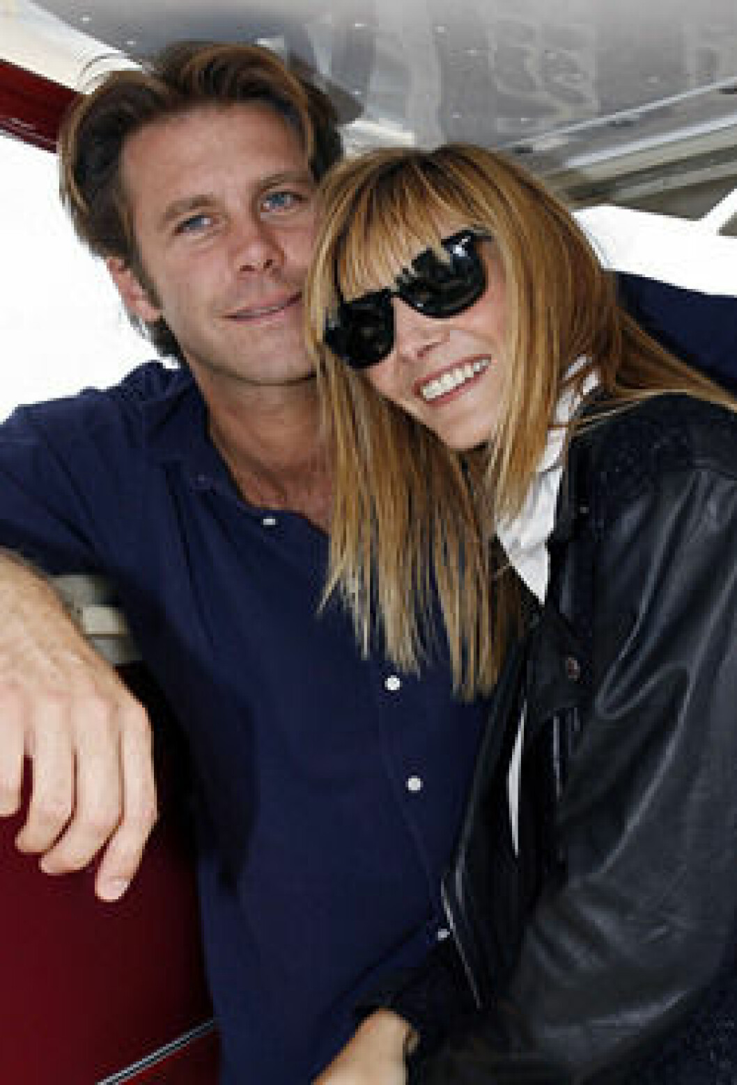 Prins Emanuele Filiberto och hans fru Clotilde Courau