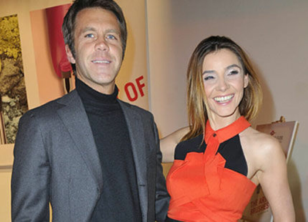 prins Emanuele-Filiberto av Savoyen och Clotilde Courau visar att kärleken spirar