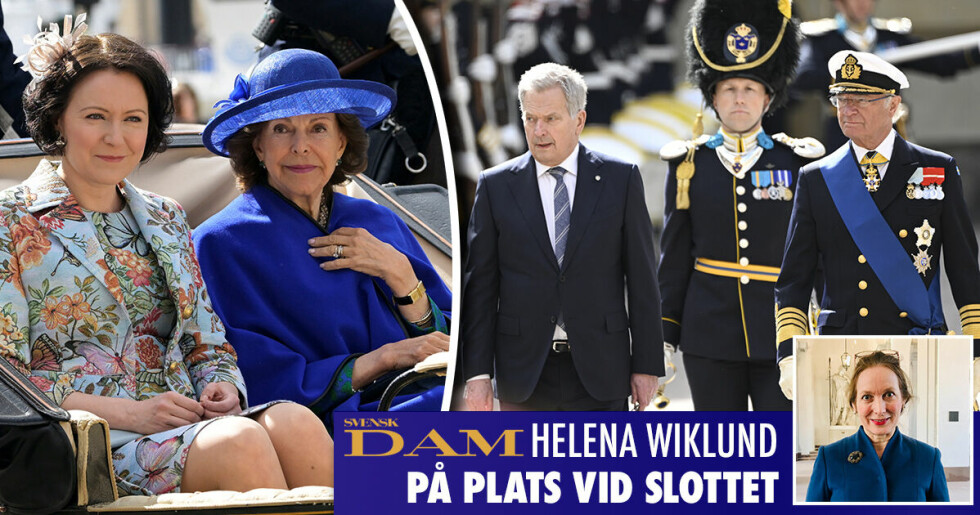 Här tar kungaparet emot Finlands president – se bilderna från slottet!
