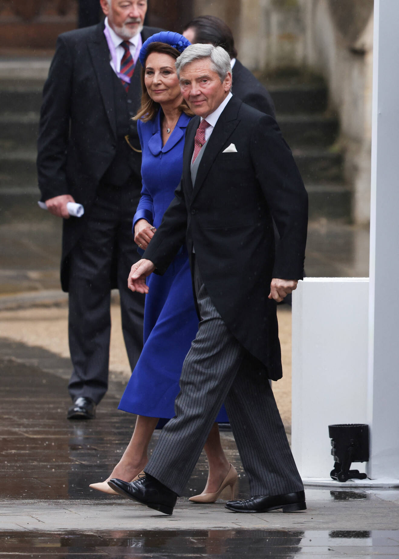 Prinsessan Kates föräldrar på kröningen av kung Charles