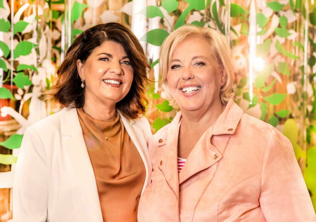 Fråga doktorns Suzanne Axell med programmets husläkare Karin Granberg. Fråga doktorns husläkare Karin Granberg och programledare Suzanne Axell.