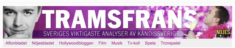 Frans Strandberg in action. Frans Strandberg Aftonbladet Tramsfrans