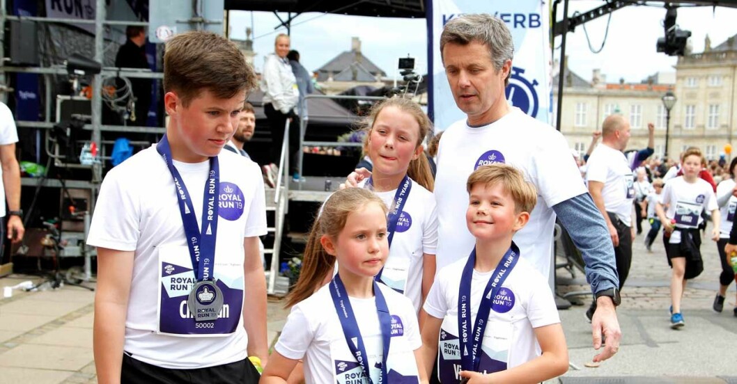 frederik med barnen