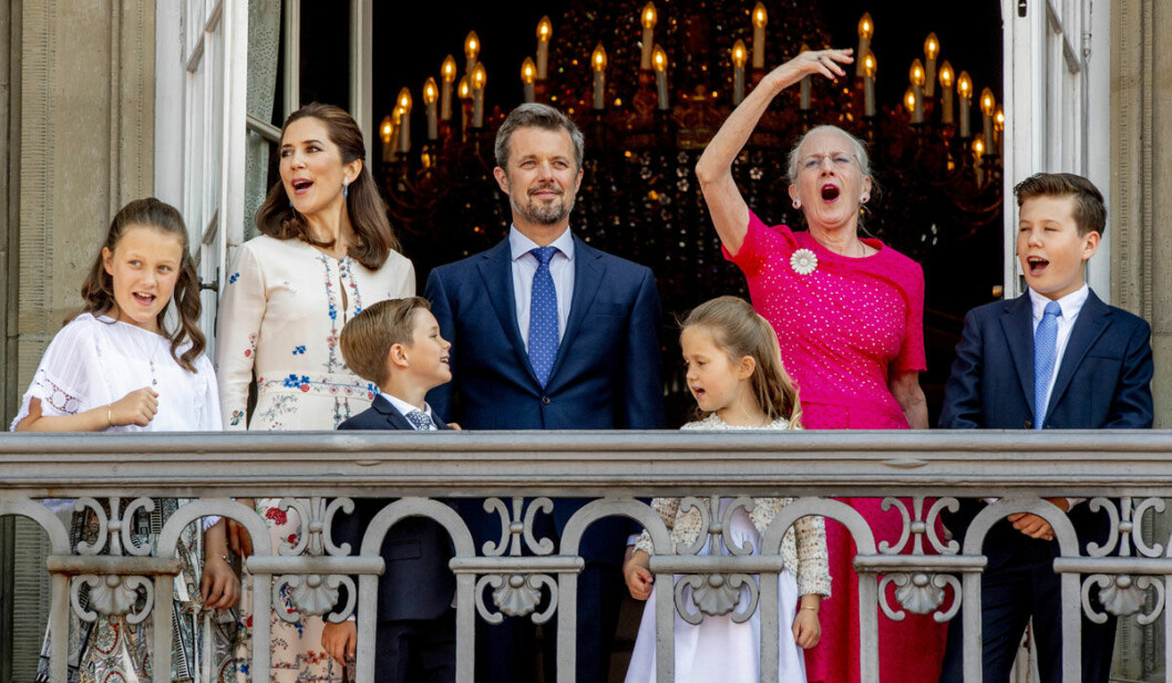 Danska kungafamiljen firar kronprins Frederik 50 år.