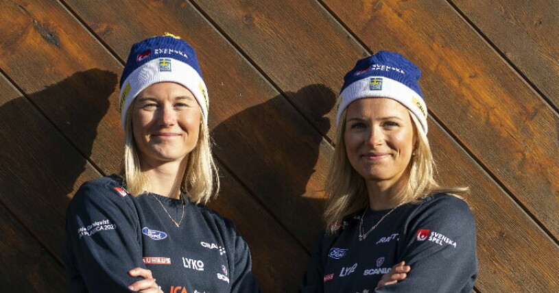 Maja Dahlqvist och Frida Karlsson tycker att det funkar bra att bo tillsammans under tävlingen Frida Karlsson, Maja Dalqvist