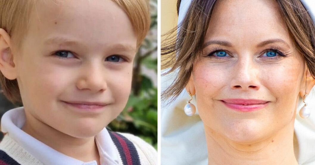 Prins Gabriel och hans mamma: Lika som bär. Prins Gabriel och prinsessan Sofia är lika som bär