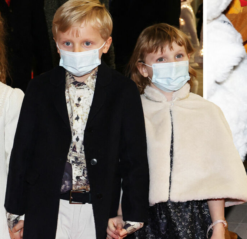 Charlenes och Alberts barn, prins Jacques och prinsessan Gabriella. Charlenes och Alberts barn prins Jacques och prinsessan Gabriella