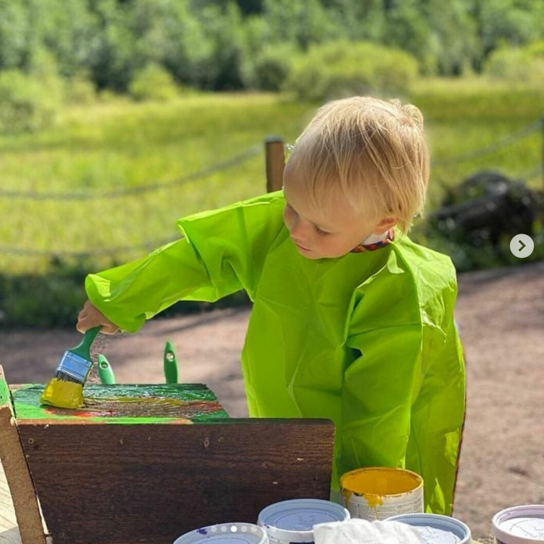 Dalarnas egen hertig i aktion. Prins Gabriel Dalarna dopgåva