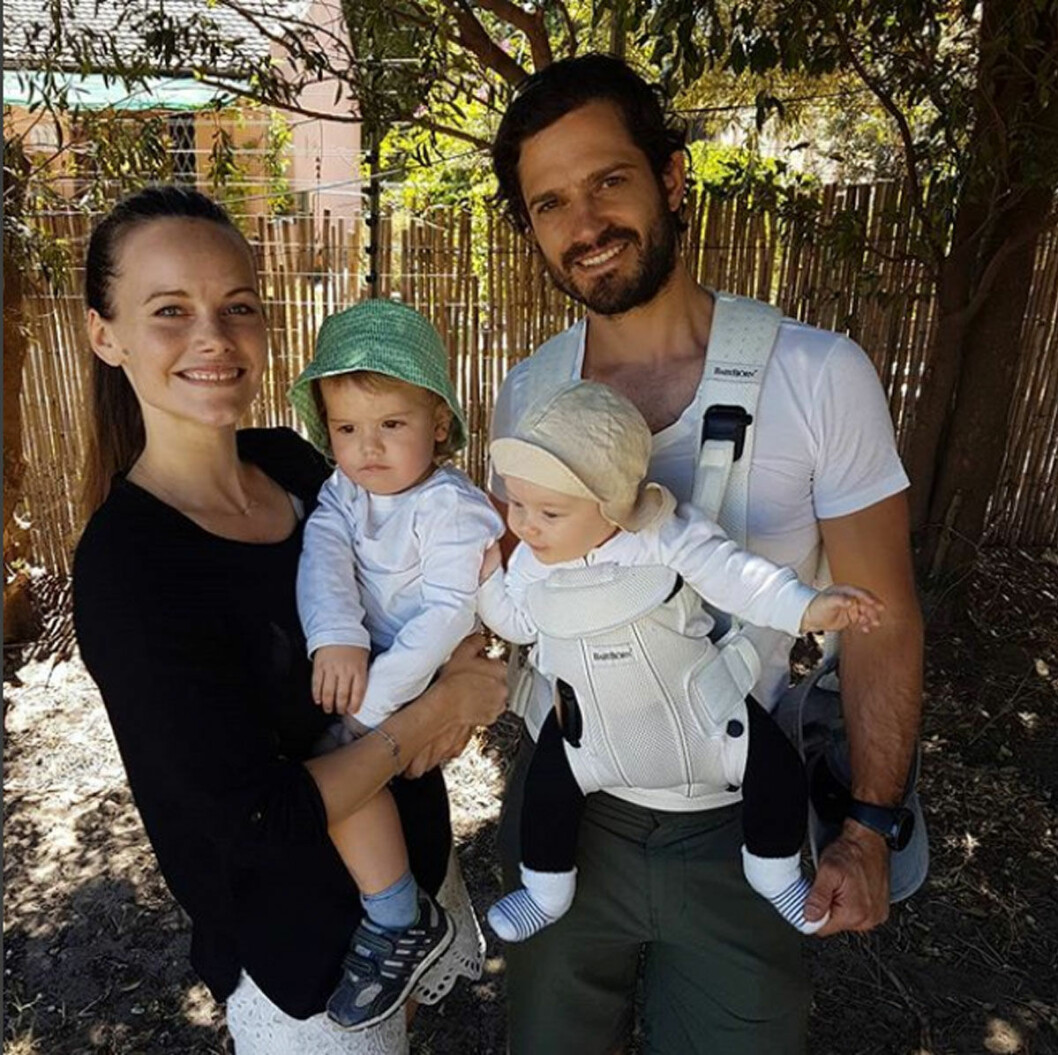 Prins Gabriel på familjesemester. Prins Gabriel 1 år.