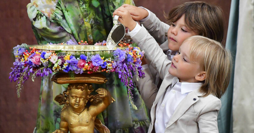 Småprinsarna var riktiga proffs! Prins Alexander och prins Gabriel