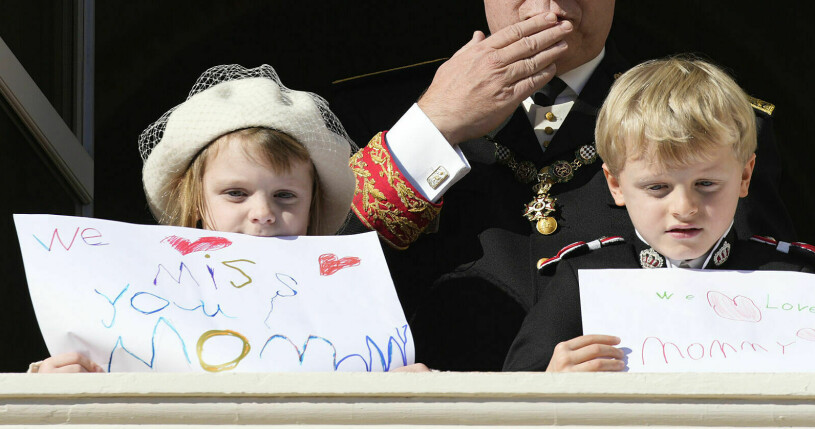 Gabriella och Jaques meddelade till Charlene: "Vi saknar dig mamma" & "Vi älskar dig mamma"