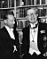 Gamle kungen, Gustaf VI Adolf, hedersgäst vid Svenska Akademiens högtidssammankomst år 1957 tillsammans med FN:s generalsekreterare Dag Hammarskjöld.
