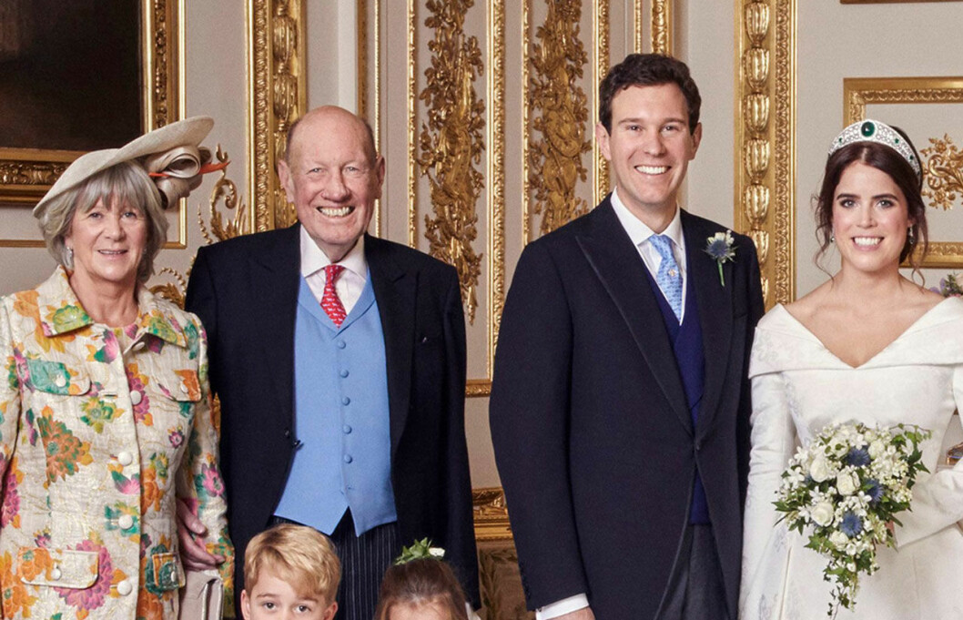 Prinsessan Eugenies svärmor blev också sjuk i covid-19, men repade sig utan sjukhusvård. Prinsessan Eugenies svärfar George som varit sjuk i corona.