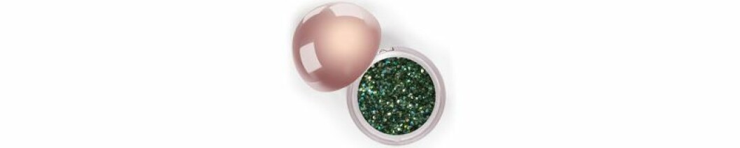 Löst glitter i färgen grön