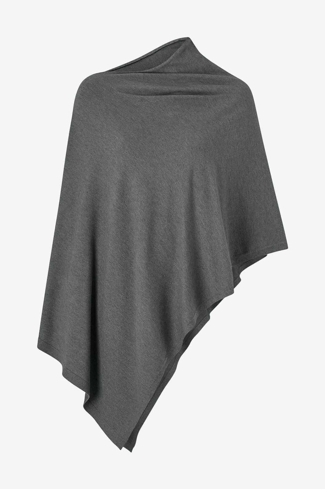Poncho i grå nyans