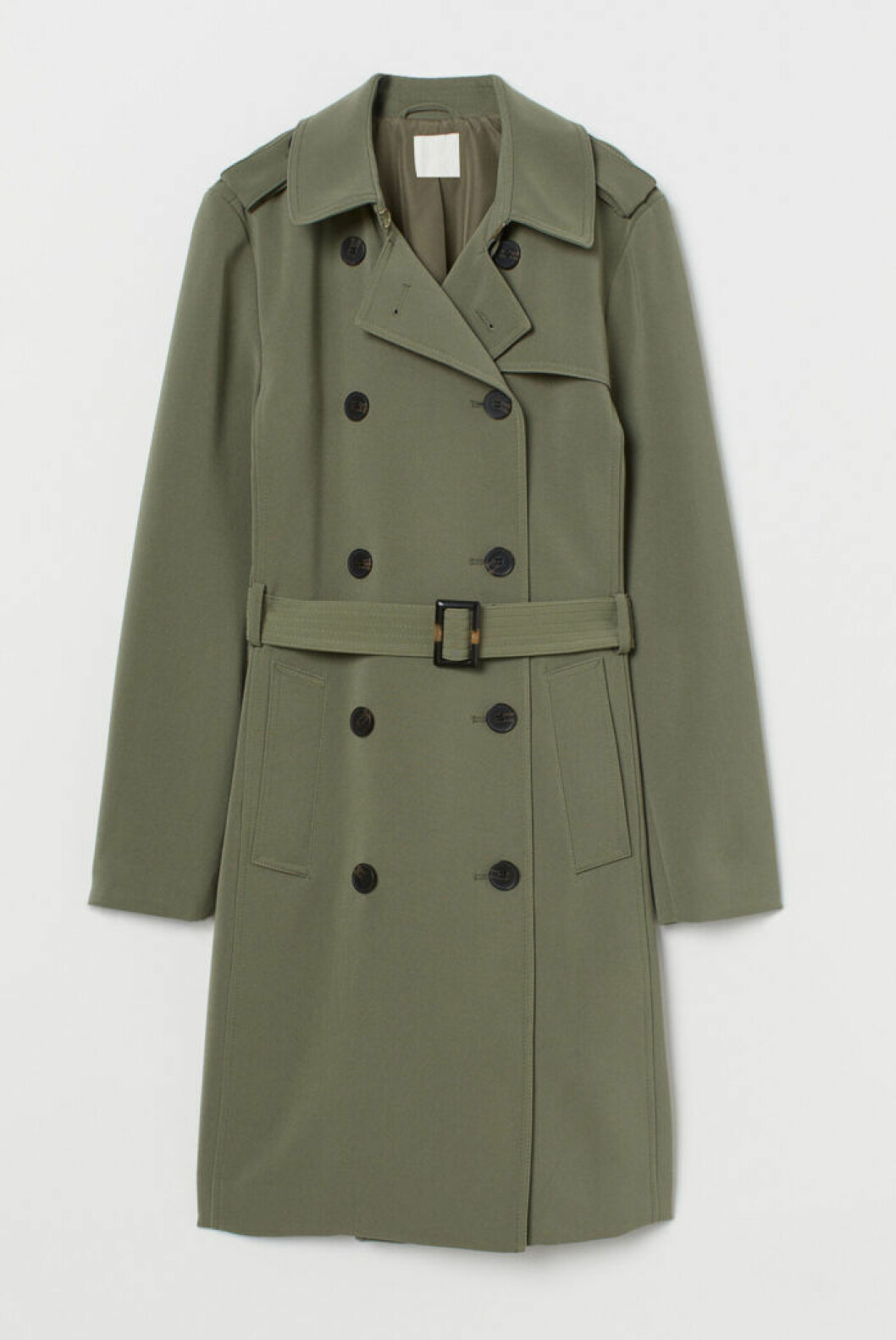 Vårkappa 2020: Grön trenchcoat för dam till våren 2020
