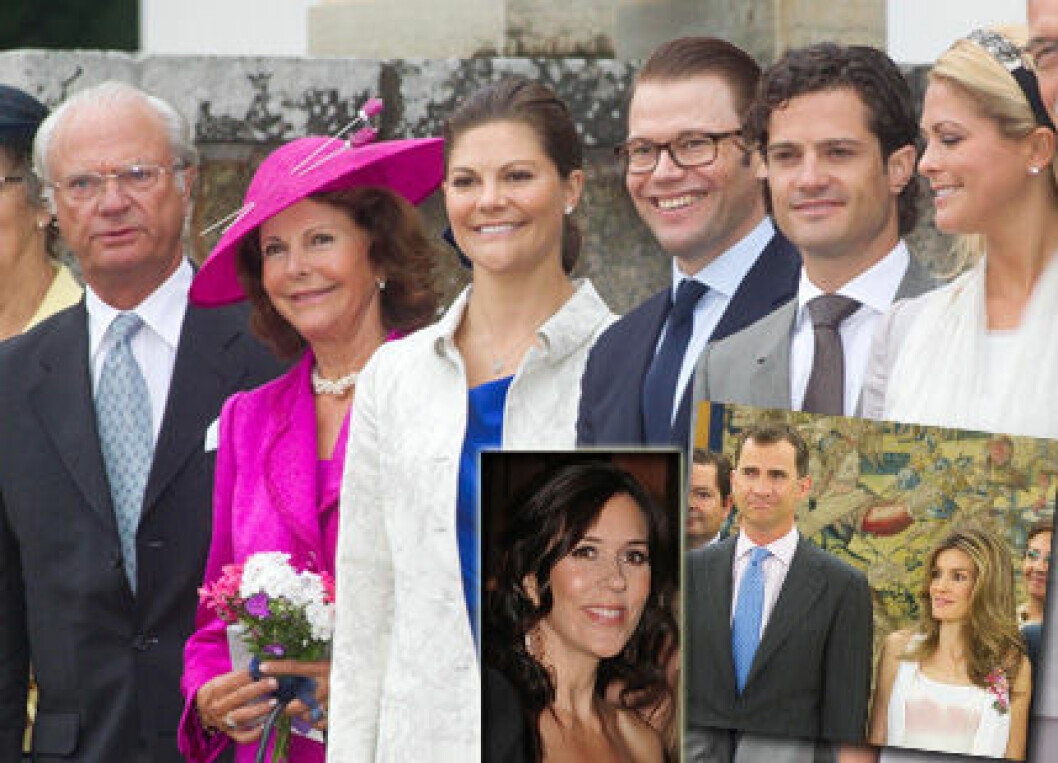 Kungen och Silvia kommer inte till bröllopet. Men det gör Victoria, Daniel, Carl Philip, Madeleine, Mary, Félipe och Letiza. guests