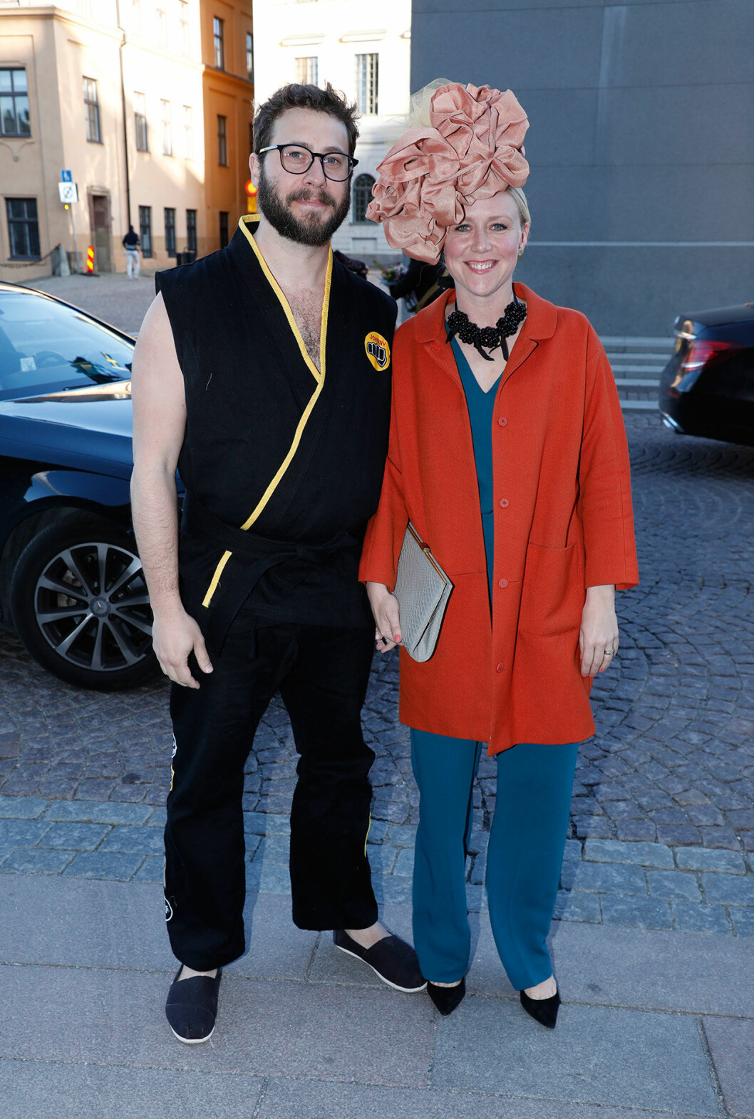 Prinsessan Christinas son Viktor Magnuson med hustrun Frida.