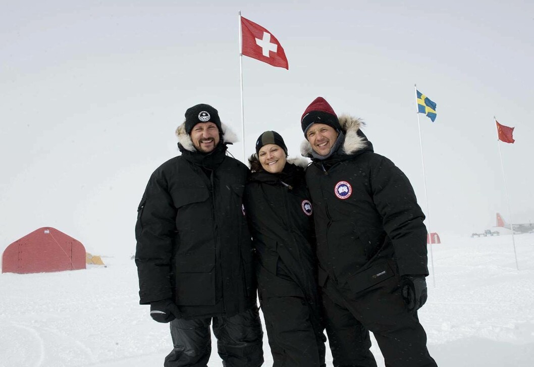 Kronprinsessan Victoria, kronprins Frederik och kronprins Haakon