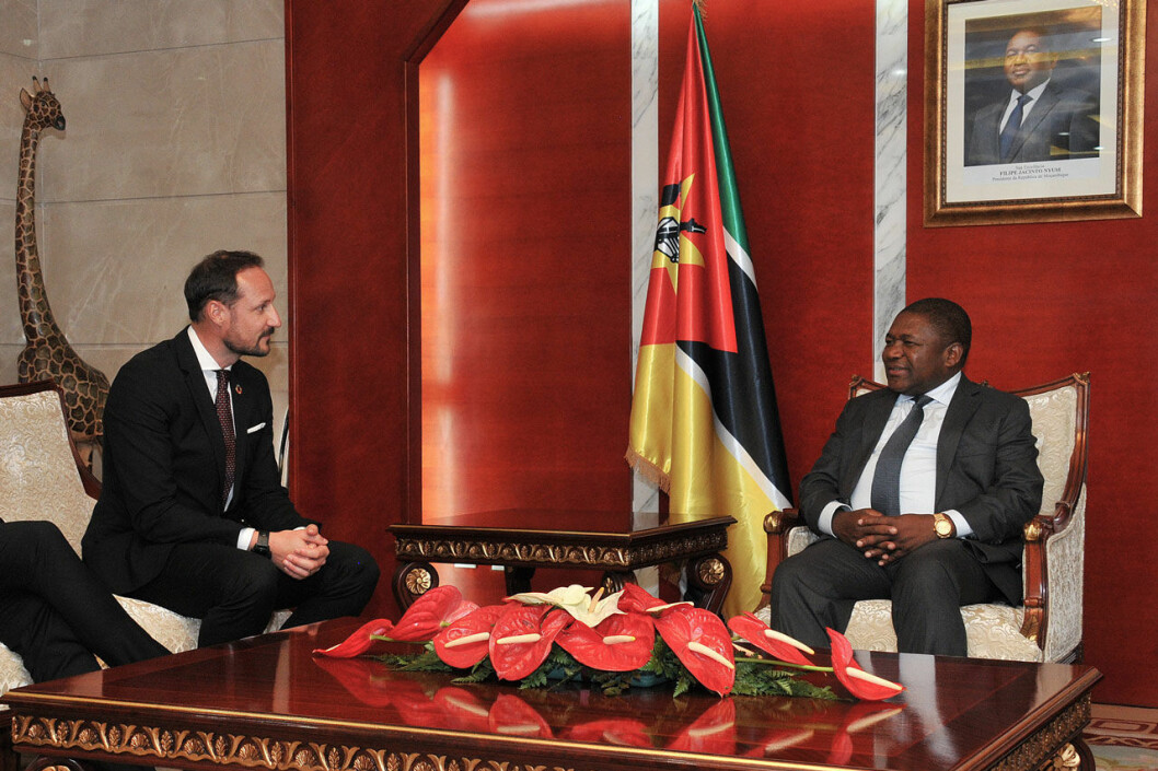 Kronprins Haakon i Mocambique.