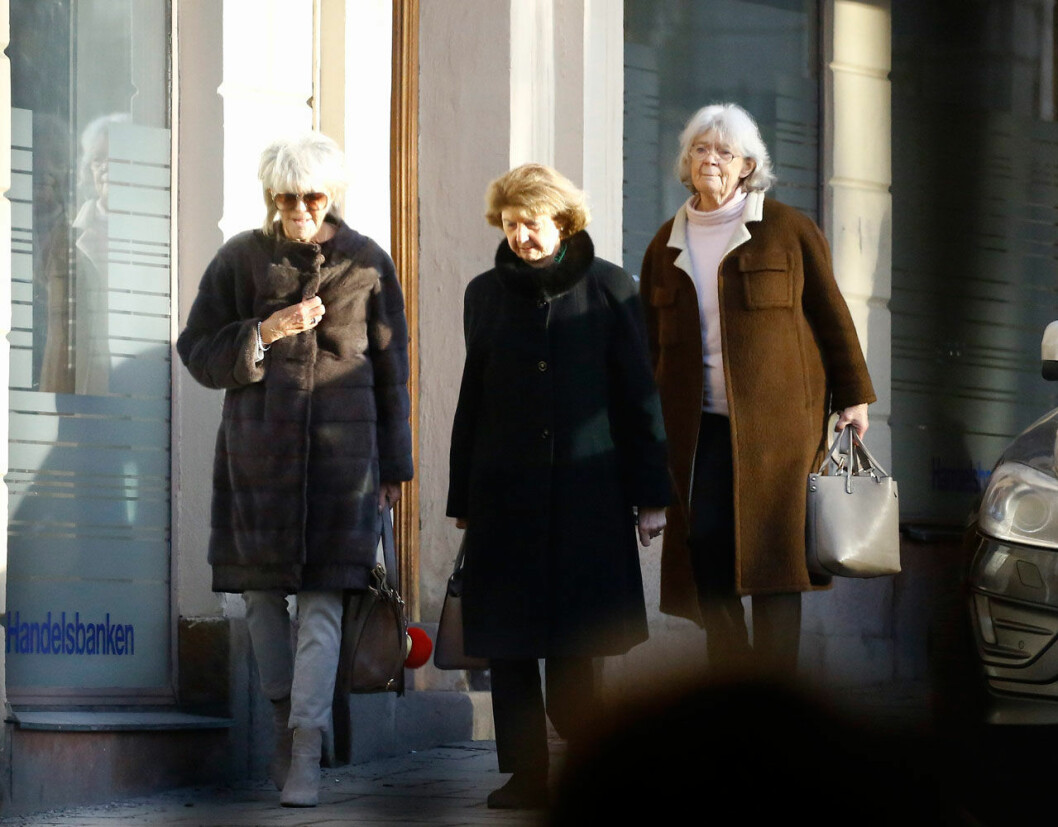 Birgitta, Désirée och Margaretha i Stockholm 2017. Hagasessorna Birgitta, Désirée och Margaretha i Stockholm 2017.