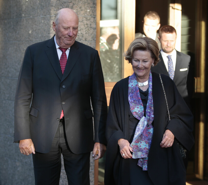 Kung Harald och drottning Sonja valde att uttala sig om sin svärson. Kung Harald och drottning Sonja