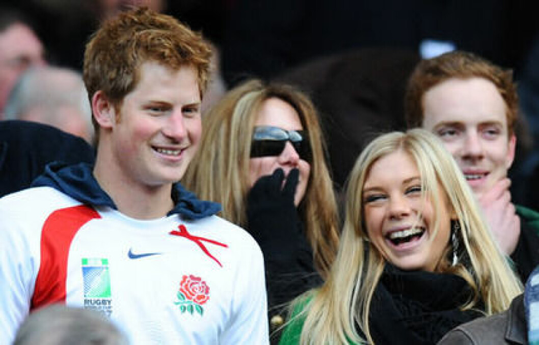 Prins Harry och Chelsy Davy tillsammans på en match strax innan uppbrottet.