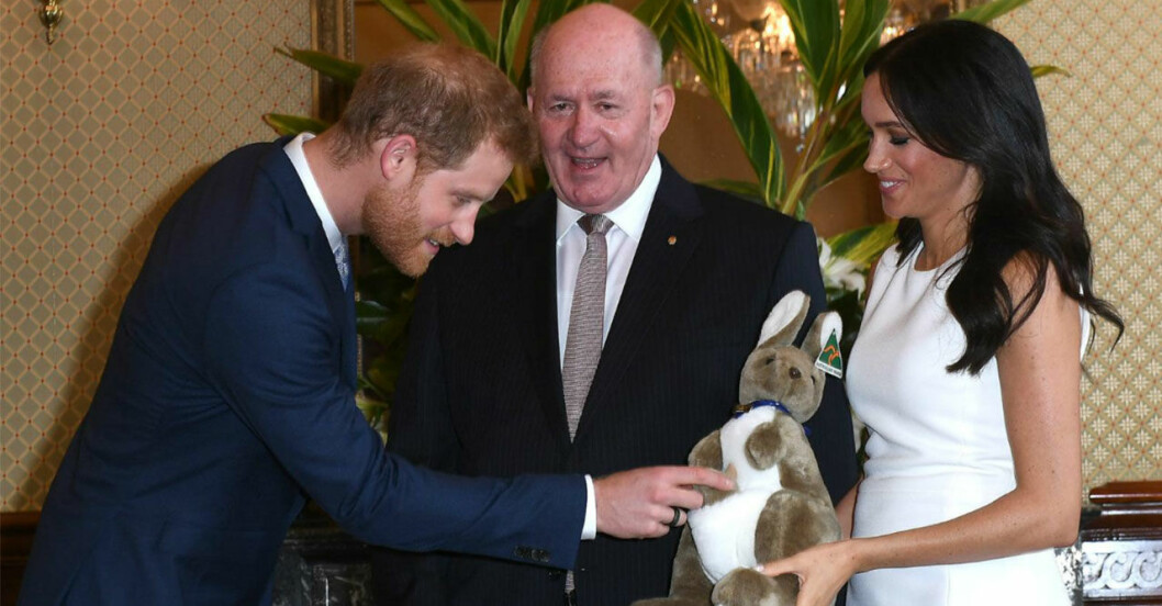 Harry klappar känguru.