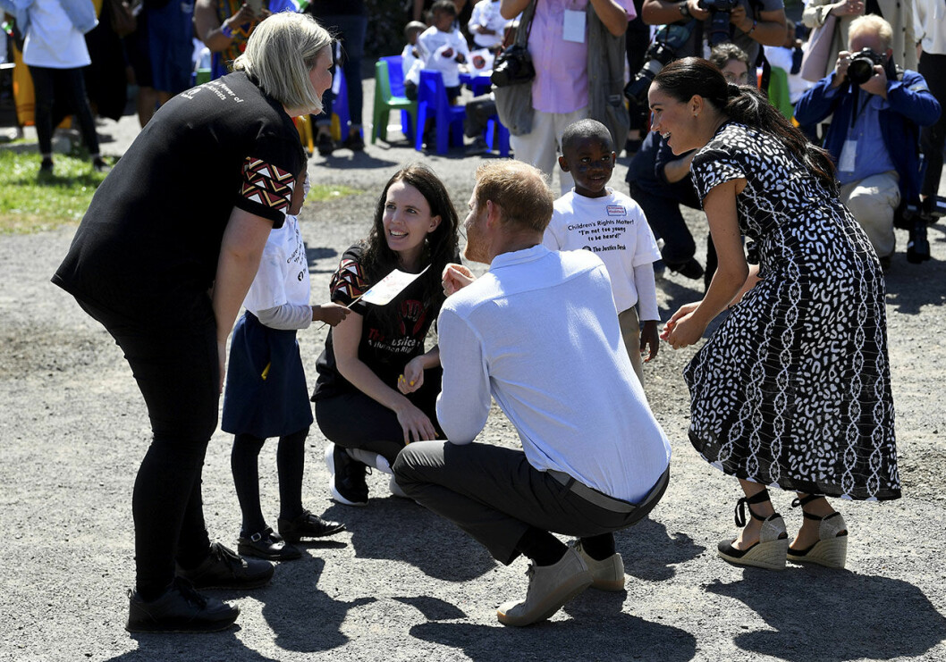 Harry och Meghan fick ett varmt välkomnade när de hade anlänt till Sydafrika. Harry och Meghan