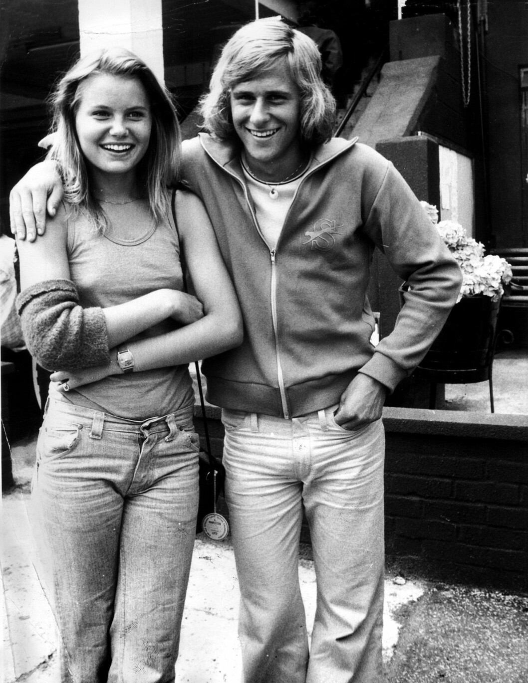 Björn Borg tillsammans med sin första kärlek Helena Anliot. Björn Borg tillsammans med sin första kärlek Helena Anliot.
