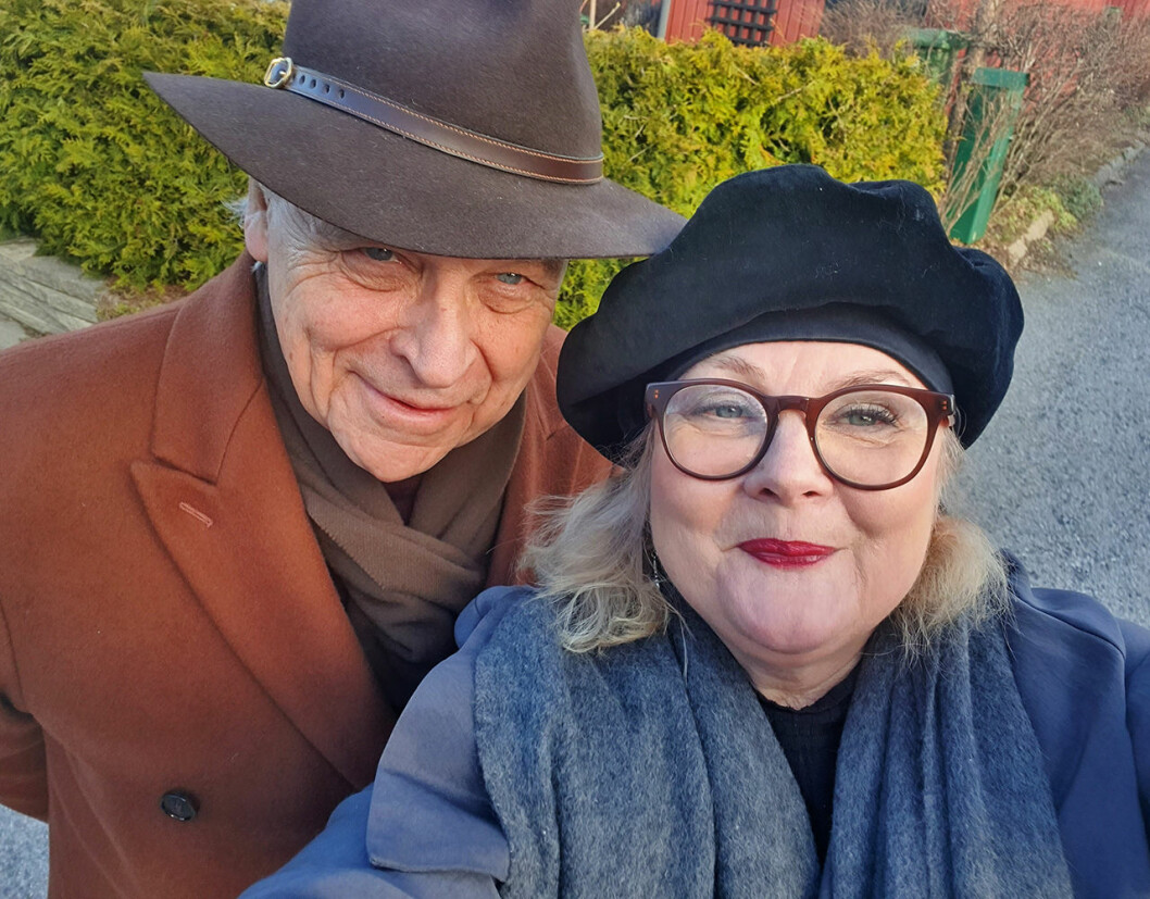 Bilden är tagen på en av parets soliga promenader i Järfälla. herman lindqvist liliana