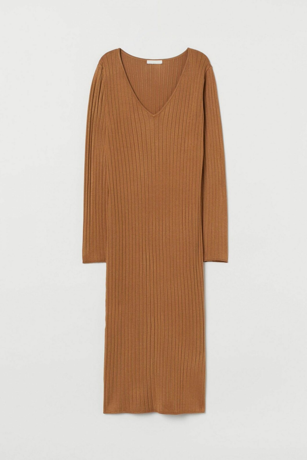 Ribbstickad klänning från H&M