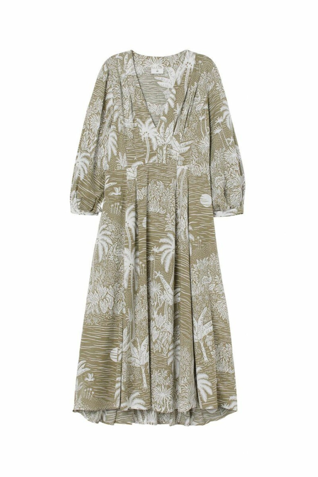 H&M x Desmond & Dempsey sommarkollektion 2020: ljus mönstrad klänning